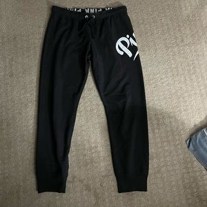 Victoria’s Secret PINK, black joggers, like new, size L